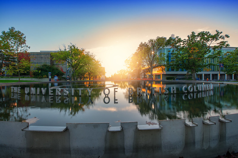 UBC Campus fountain photo